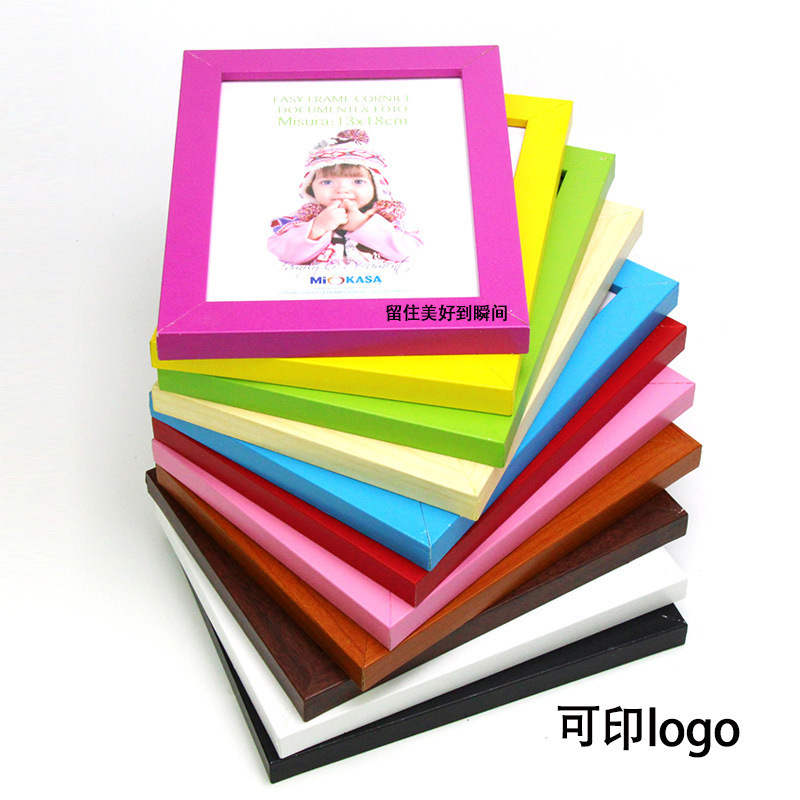 Solid Wood Photo Frame Can Be Printed with Logo Photo Frame Wall Hanging Table 6inch 7inch A3 A4 Photo Frame Wedding
