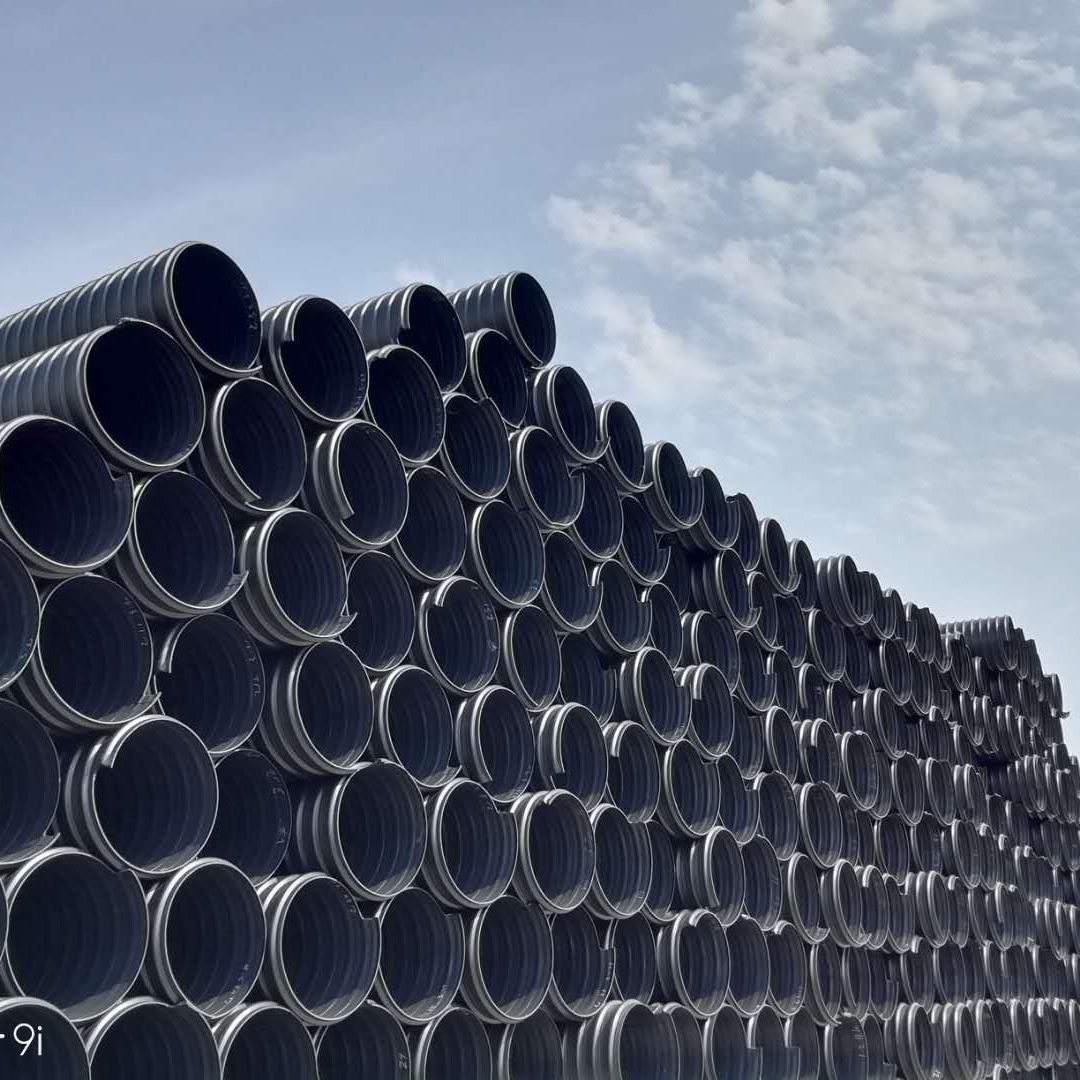 HDPE钢带增强聚乙烯PE波纹管钢带波纹管大口径埋地排水排污钢带管