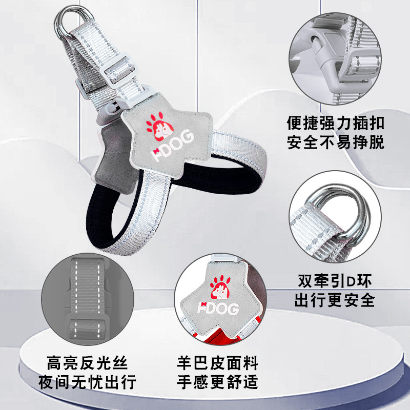 Correa para el pecho para mascotas, correa para perros, correa para pasear a su perro, correa para el pecho para cachorros, correa para perros, perro pequeño lindo