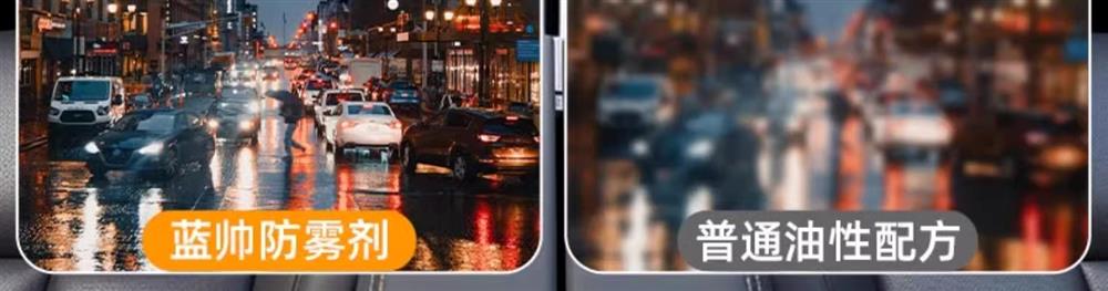 Car windshield anti-fog spray, rearview mirror glass rain repellent, water repellent, and interior car window defogging spray