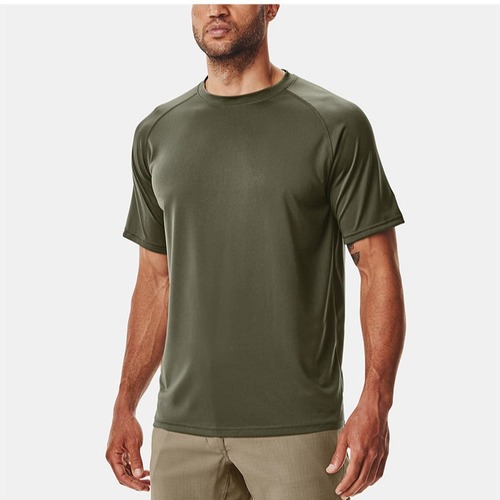 Men's Loose Round Neck Sports T-shirt for Summer, Breathable and Elastic Running Training Fitness Short Sleeve Quick Dry Top