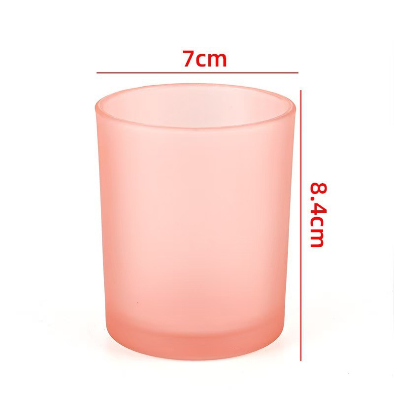 Transfronterizos para vasos de vidrio vela resistente al calor Amazon explosión con taza de fragancia cubierta recipiente de cera de soja hecha a mano