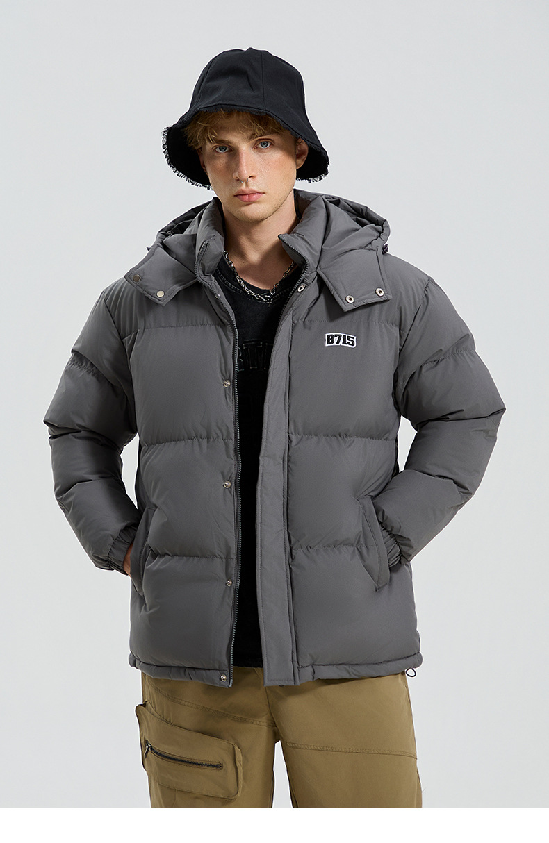 Giacca in cotone con cappuccio tinta unita 2025, giacca invernale in cotone ampia e spessa, cappello staccabile, giacca in cotone e giacca calda_voghion.com