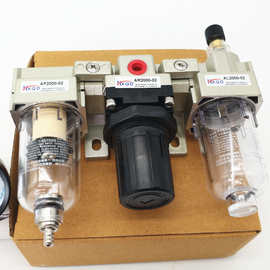 SMC型气动气源处理过滤器AF+AR+AL三联件AC2000-02油水分离器调压