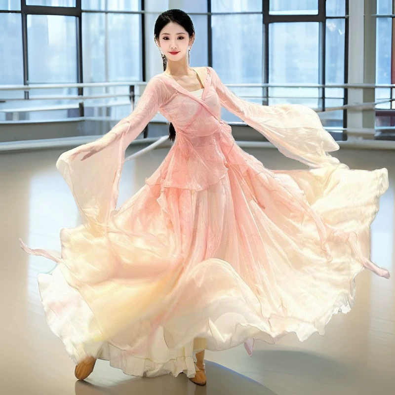 Spring classic sports clothing, set, Chinese style, gradient