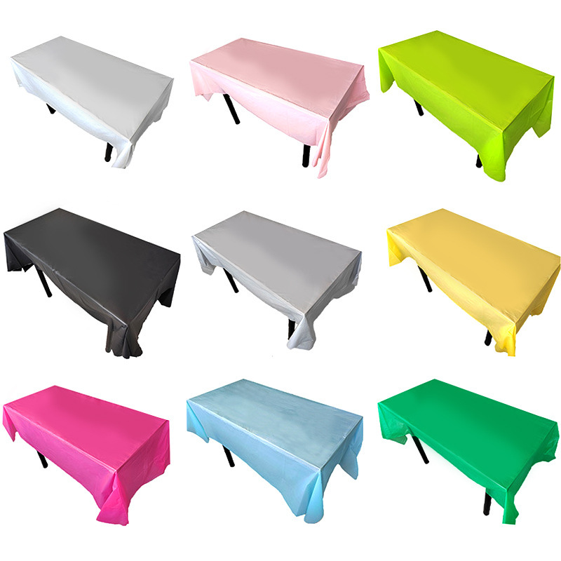 Factory spot disposable tablecloth thickened waterproof and oil-proof plastic rectangular tablecloth home dining PE tablecloth Factory spot disposable tablecloth thickened waterproof and oil-proof plastic rectangular tablecloth home dining PE tablecloth