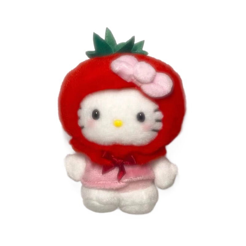 サンリオ野菜シリーズの公仔kittyは女の子に親友の公仔ストラップをプレゼントします。|undefined