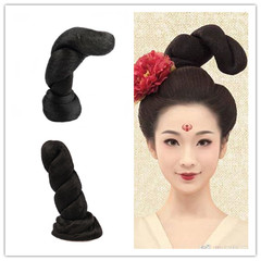 Gothic wig high piled hair bun, spiritual snake hair bun Hanfu wig hair bun stereoscopic hemp flower convenient to wear