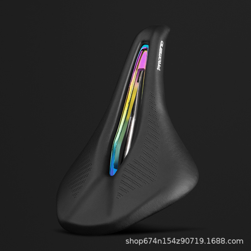 Cojín del asiento de bicicleta de montaña hueco transpirable microfibra de cuero triatlón bicicleta asiento cojín carretera accesorios de equitación