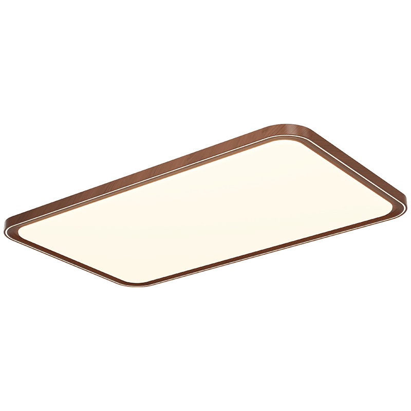Sala de estar iluminación de techo de protección de ojos lámpara de sala de estar dormitorio simple color nuez estilo antiguo toda la casa lámpara de montaña 115L