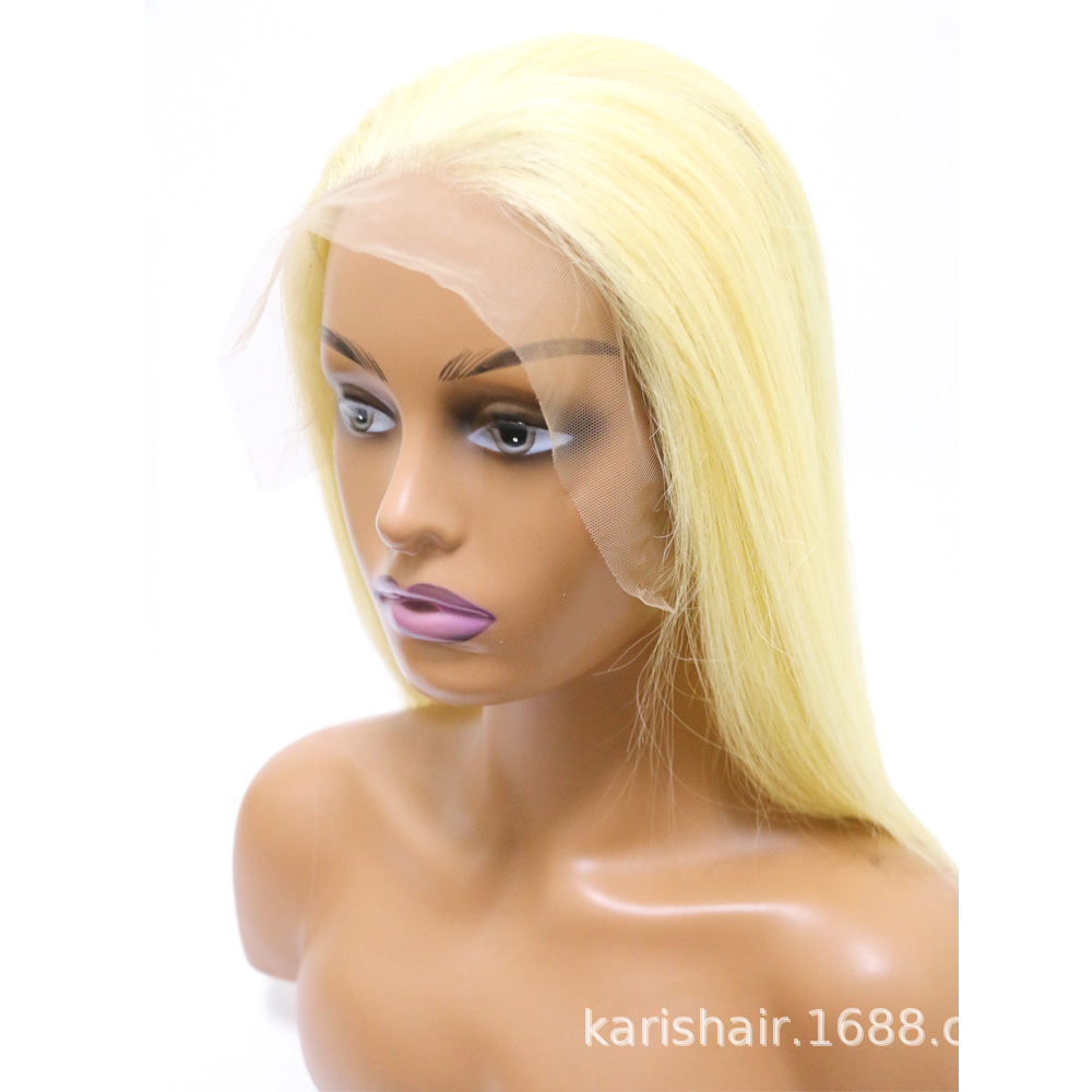 El casquillo de la malla 13x4 13x6 integró el casquillo tejido a mano rubio de la Peluca de Corea del Norte 613 con el pelo