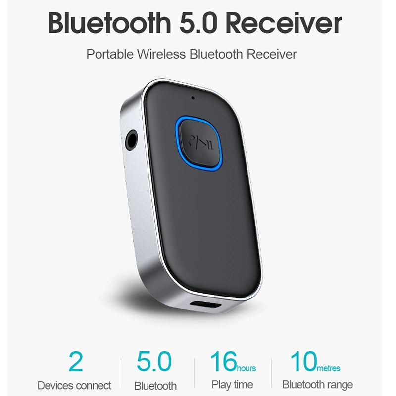 J22 Bluetooth-приемник с микрофоном AUX автомобильный аудиоусилитель 3,5 мм беспроводной аудио Bluetooth-конвертер