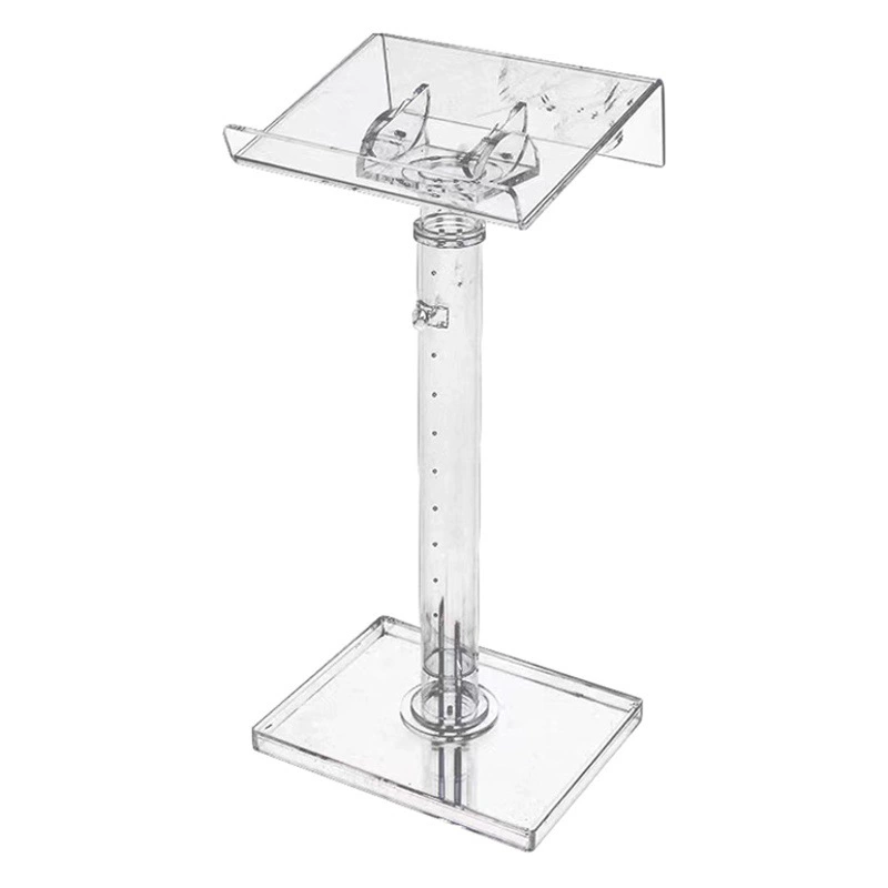 Трансграничные поставки Акрил Прозрачная приветственная платформа Подиум Конференция мультимедийной речи