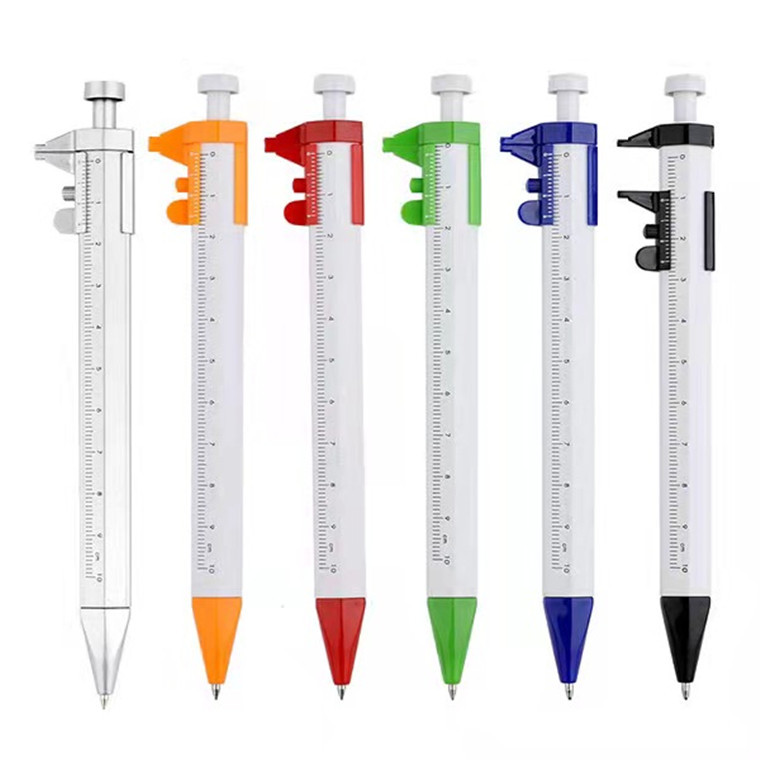 Factory supply vernier caliper pen tool ballpoint pen with scale size advertising creative ballpoint pen printing logo