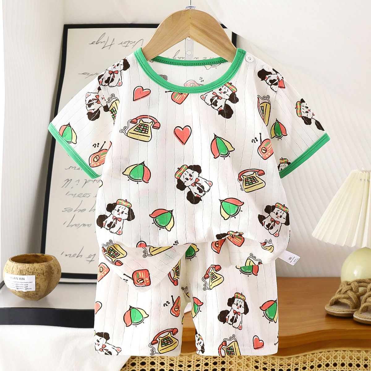 2025 verano nueva ropa para niños pantalones cortos de manga corta para niños, hombres y mujeres, camisetas para bebés, niños y niñas, algodón al por mayor