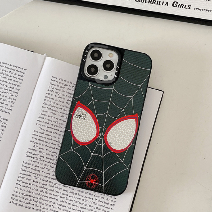 thumbnail for Applicable to Apple model high quality mirror mobile phone shell Marvel miles Superman Spider-Man pattern mobile phone case