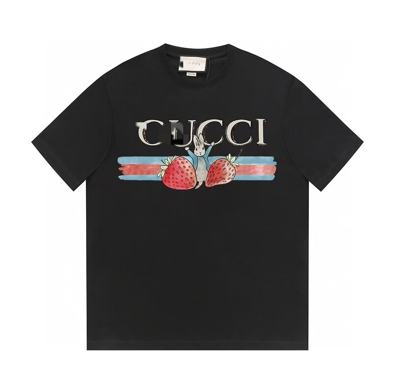 G's ヨーロッパ版半袖夏トレンドブランド古家プリントTシャツレタートップトレンドルーズ半袖TシャツカップルT|undefined