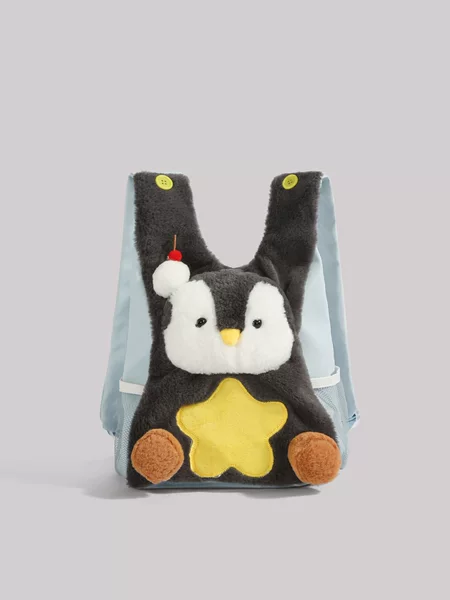 Plush Penguin Children's Bag Personalized Single Shoulder Crossbody Bag Multifunctional Backpack Cute and Adorable Student School Bag Wholesale