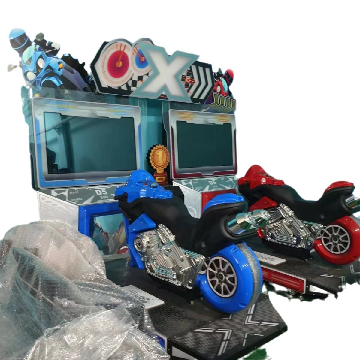 Fuente de fábrica de equipos de videojuegos de entretenimiento a gran escala máquina de juego de monedas motocicleta dinámica