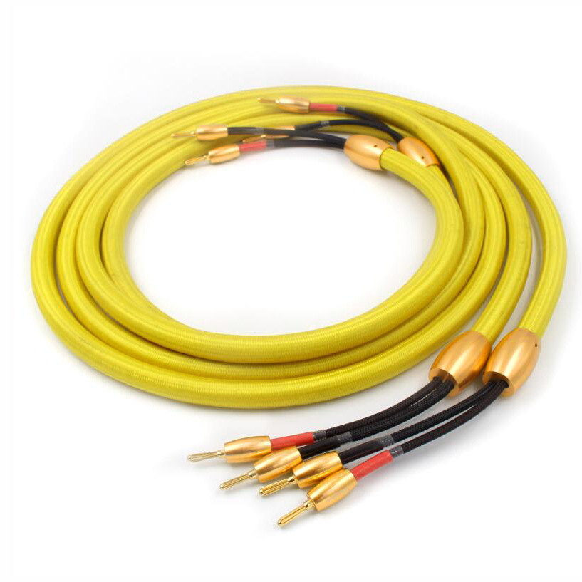 Golden Voice No.1 Fever Grade 6N Pure Copper Horn Line hifi Audio Line Professional Speaker Line CD Power Amplifier Connection Line