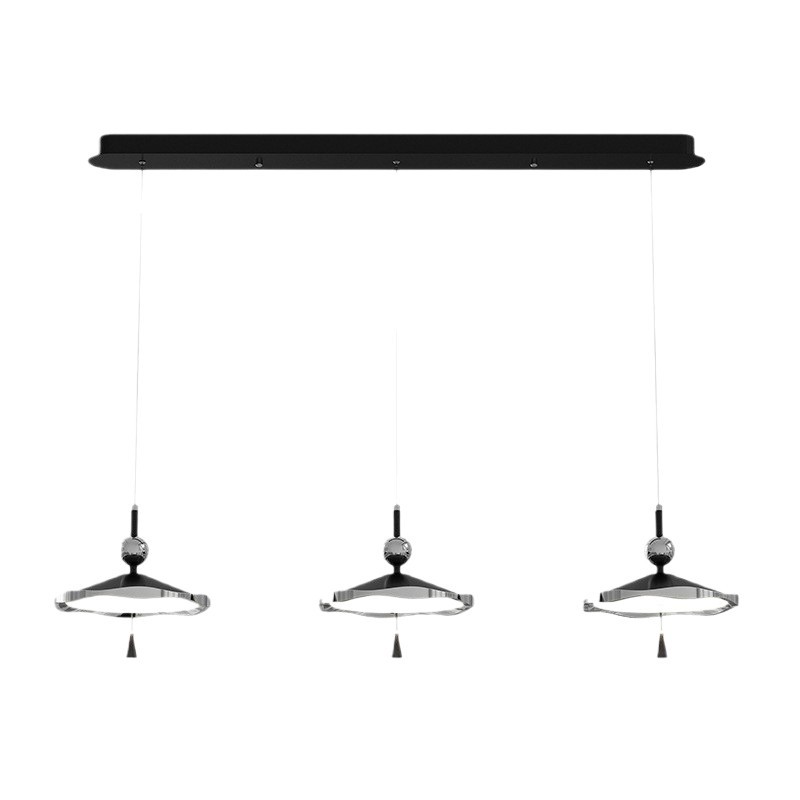 Lámpara de restaurante de estilo antiguo retro color nuez de espectro completo protector de ojos led lámpara de mesa de comedor 2025 nuevo