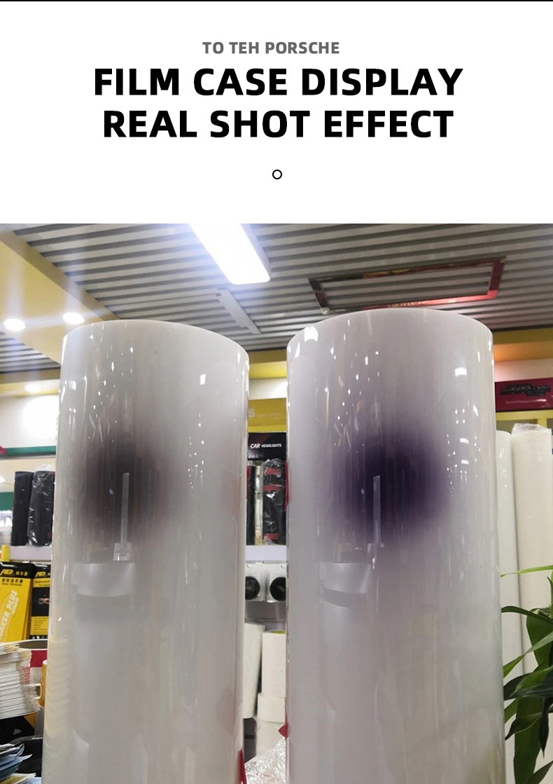 Wholesale Car Light Film Tpu Headlight Protection Film Blackened Discoloration Film Repair Scratches Car Light Protection White to Purple