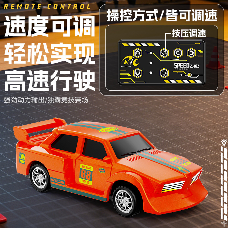Nuevo 1: 64 mini auto de escritorio control remoto pequeño coche todoterreno juguetes para niños coche de cuatro tracciones coche de pies grandes image 3