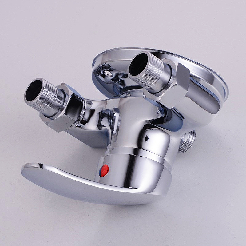 Copper exposed shower, bathroom, shower head, faucet, solar bath, water inlet, stainless steel cold and hot water mixing valve undefined