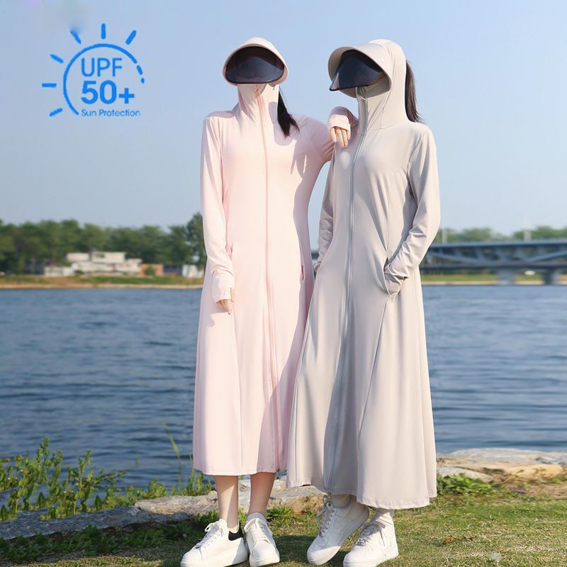 TC 【28万人の賞賛】アイスシルク 日焼け止め服 レディース ロング 2025夏新作 薄手 全身UVカット|undefined