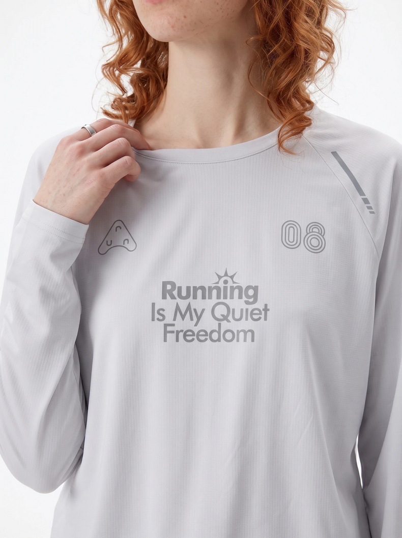Inflation Reflective Raglan Long-Sleeve Tee