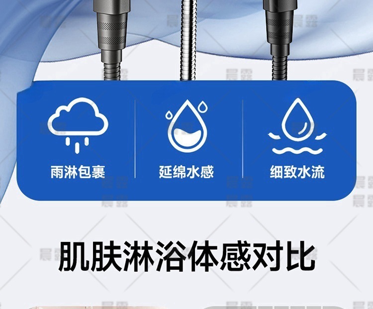 American cross-border 8-function pressurized hand spray, label, new special calendar showerhead, super powerful shower head undefined