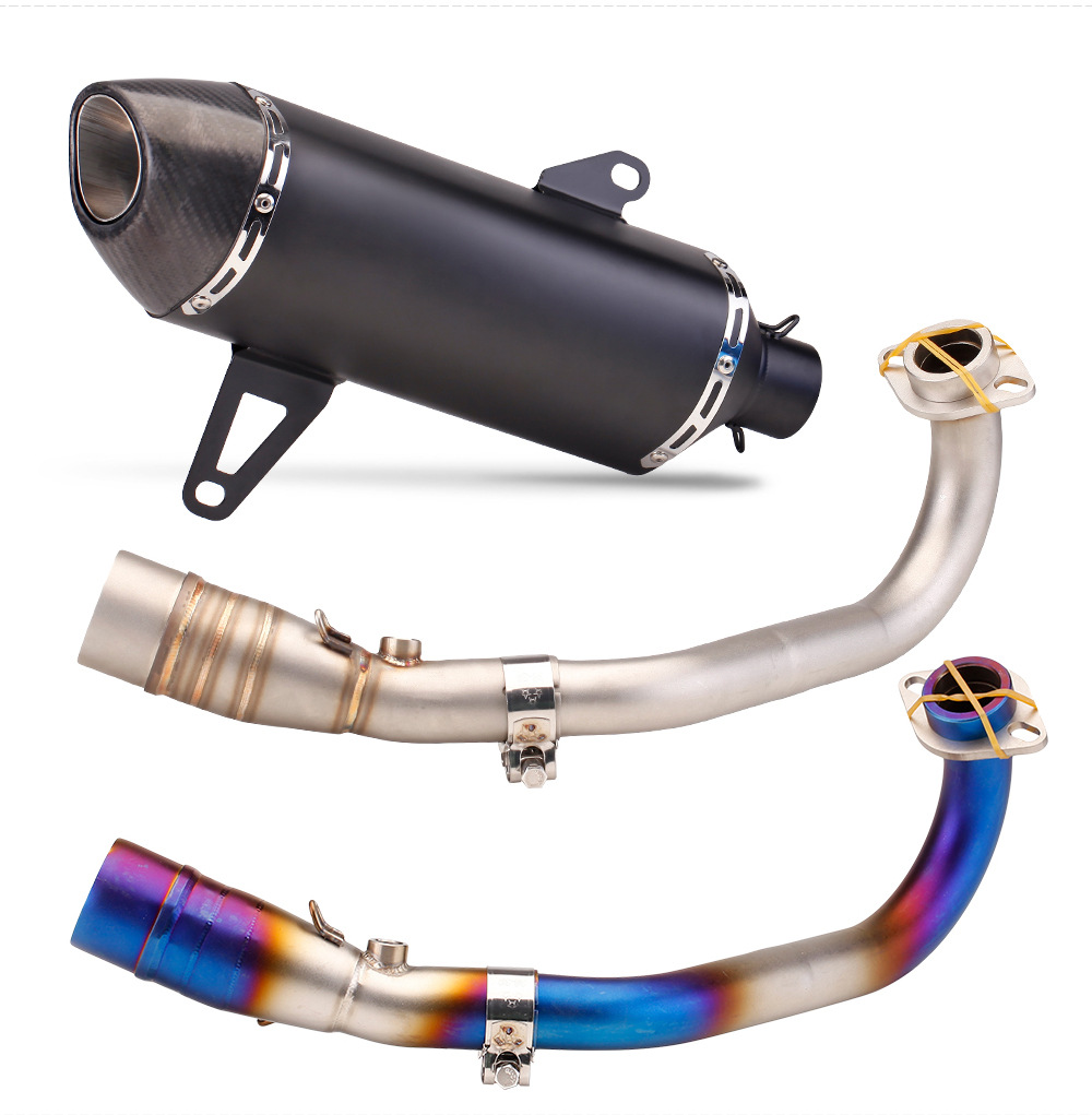 Suitable for Motorcycle Scooters Xmax300 Full-Length Exhaust Pipe Stainless Steel Front Section Scorpion Sc Tail Section