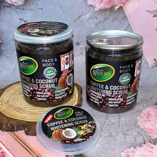 Cross-Border Canned Coffee Scrub Salt, Full Body Bath Salt, Exfoliating Chicken Skin Bath Salt 500g Export