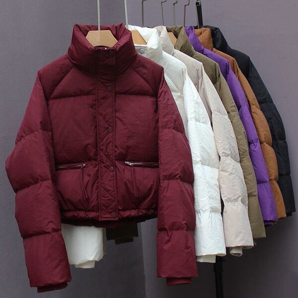 Winter velvet fashionable short down jacket