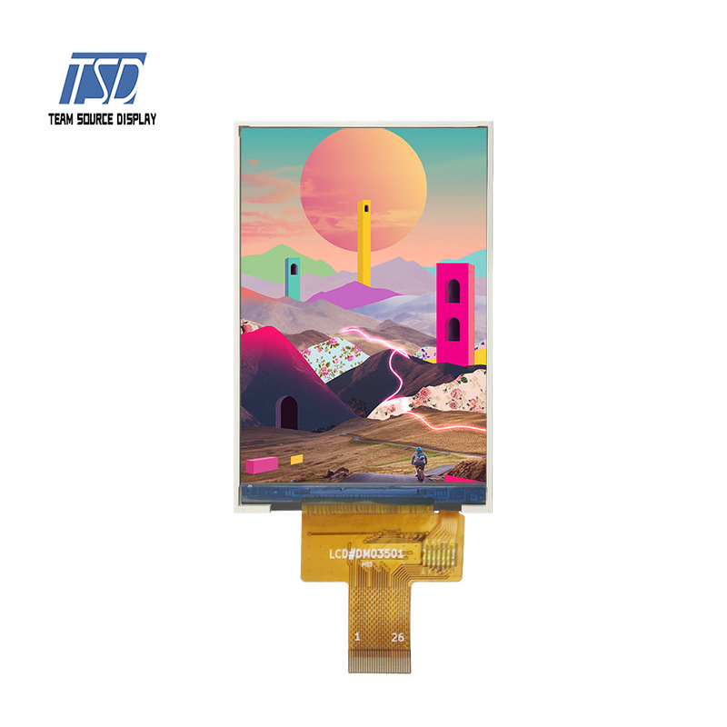 3.5寸高亮lcd 320*480 IPS mipi接口 高亮 户外可读 手持终端lcd