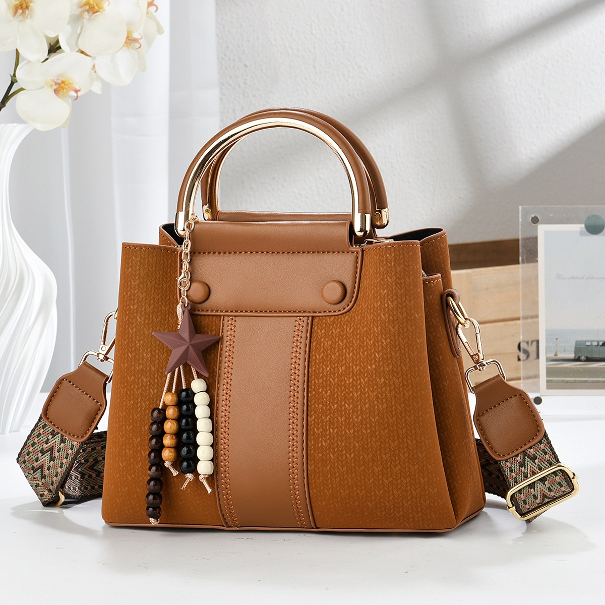 Temperamento bolso de mano 2026 nuevo color de contraste bolso de viaje de moda casual de hombro bolso de almacenamiento bolsas transfronterizas