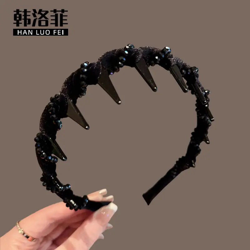 Louis Princess of Paris Headband Women's 2025 New Toothed Shattered Hair Shampoo Headband High Cranial Top High-grade Sense Hair Card Louis Princess of Paris Headband Women's 2025 New Toothed Shattered Hair Shampoo Headband High Cranial Top High-grade Sense Hair Card