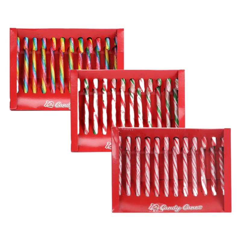 Рождественские конфеты в канун Рождества конфет трости коробка для отправки друзей и женщин