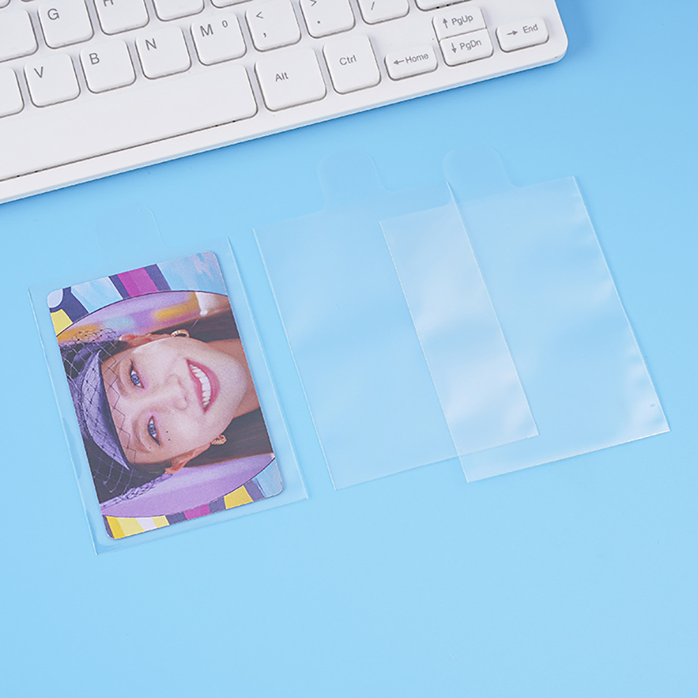 Royal Court 20 hilos 10 hilos asa tarjeta de mano cubierta de película bolsa de alta transparencia en relieve tarjeta de tarjeta bolsa de almacenamiento cubierta de tarjeta