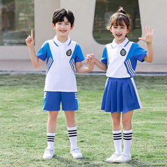 Children's Summer Performance School Uniforms for Primary School Students, Including Boys and Girls, Class Uniforms, Kindergarten School Uniforms, Short-Sleeved Sports Sets