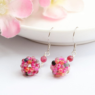 Xinyu S925 Silver with Natural Tourmaline Earrings Ear Hook Caibao Jewelry Women's Factory Wholesale CB3110308