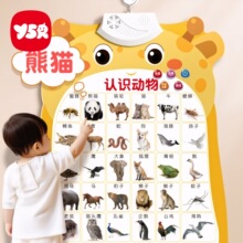 宝宝认知有声早教挂图数字人物动物启蒙婴幼儿童学说话发声玩具