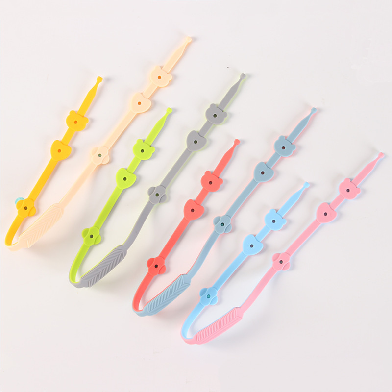 Baby pacifier anti-drop chain silicone data cable grinding stick hanging rope toy baby gum anti-drop lanyard