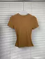 Light Khaki [Ribbed Short Sleeve] **Tall