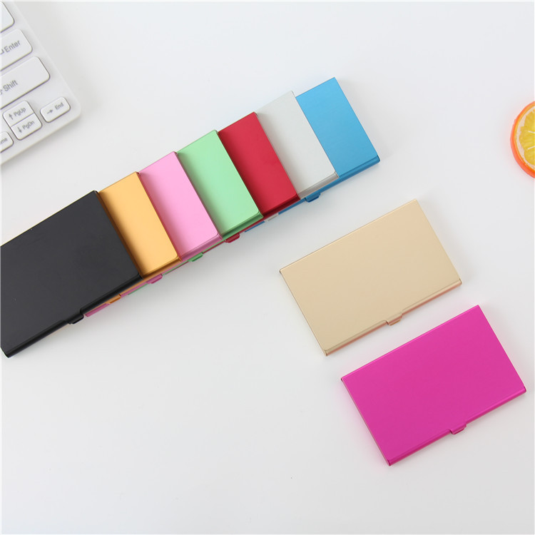 Business card holder men's business creative men's and women's personality metal business card case printed LOGO engraved business card holder gift