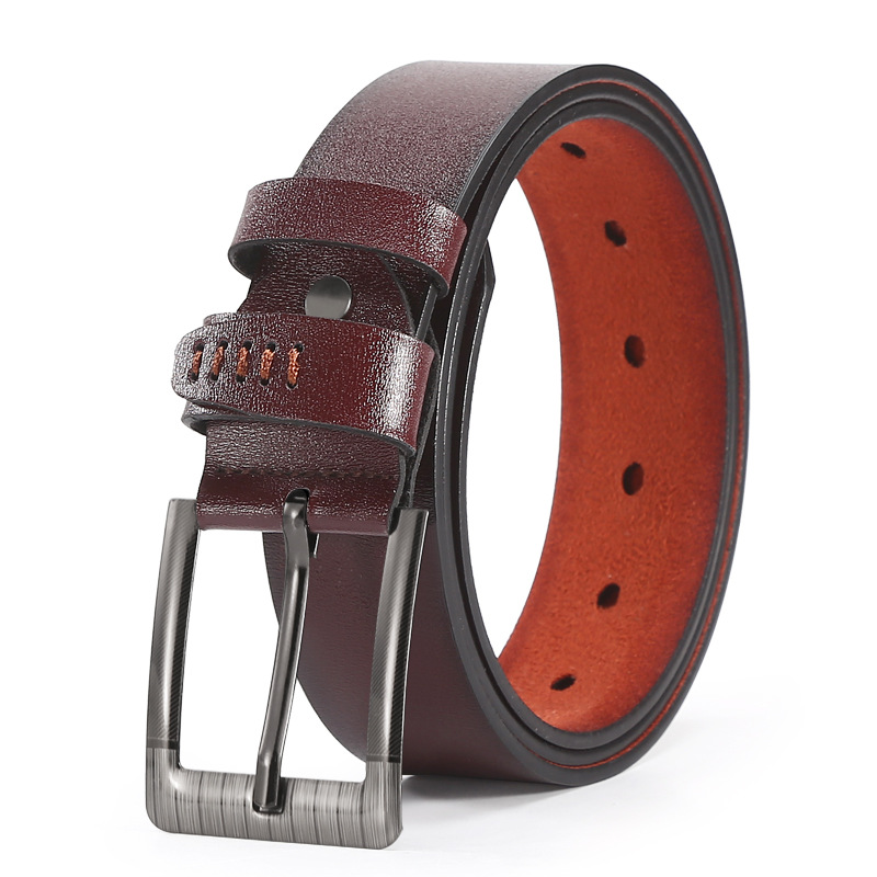 VOOTHOST Men's Leather Belt Reversible Buckle Brand Male Waist Cowskin Belts For Jeans Rotated Designer Accessories High Quality VA070_voghion.com