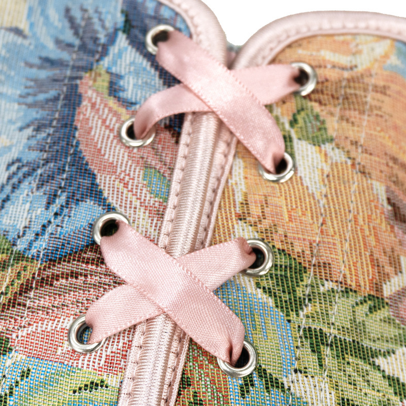 Nuevo pétalos pintados en polvo de corte cintura hermoso cuerpo sin encaje vestido de forma corporal