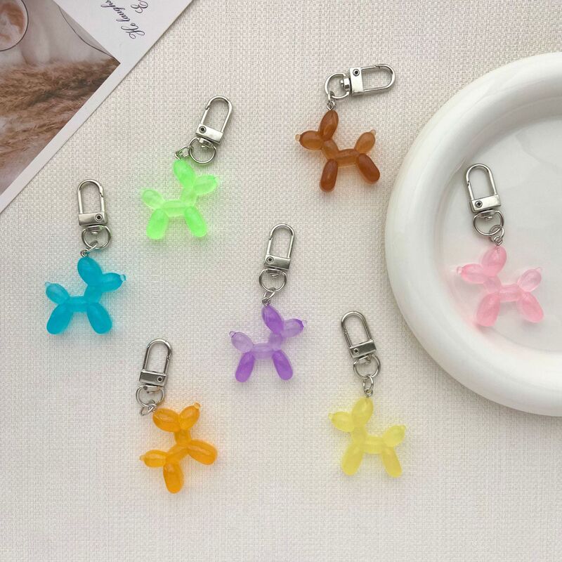 Cartoon Cute Luminous Blast Dog Keychain Pendant Simple Schoolbag Mobile Phone Decoration Pendant Accessories Cross-border Hair