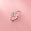 Fresh ring, Korean style, simple and elegant design, four-leaf clover