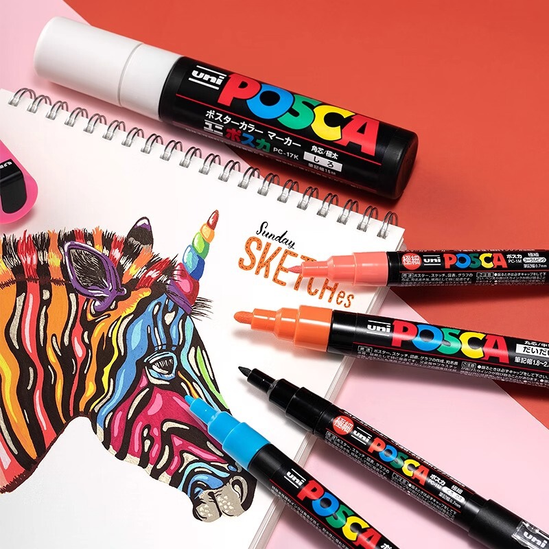 Japan Uni Mitsubishi Posca | Pc-1M/3M/5M Baoshejia Acrylic Marker (Contact Customer Service for Large Quantities)